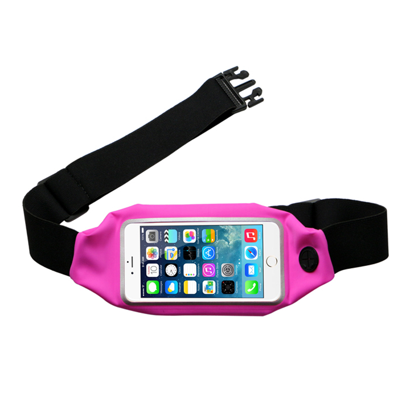 Olcsó Rose Pink Sport vízálló érintőképernyős mobiltelefon-táska futáshoz