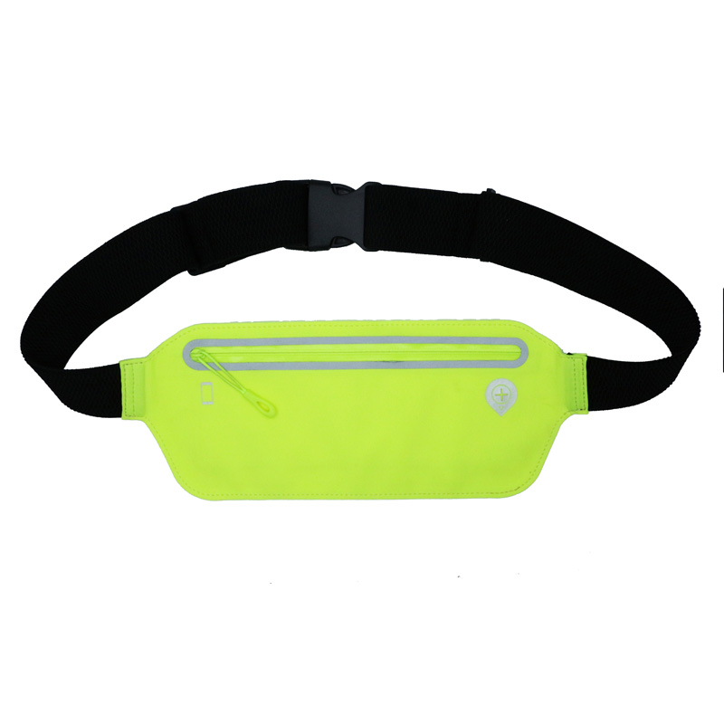 Unisex Sport Waist Bag Pack Headphone Jack és Zipper